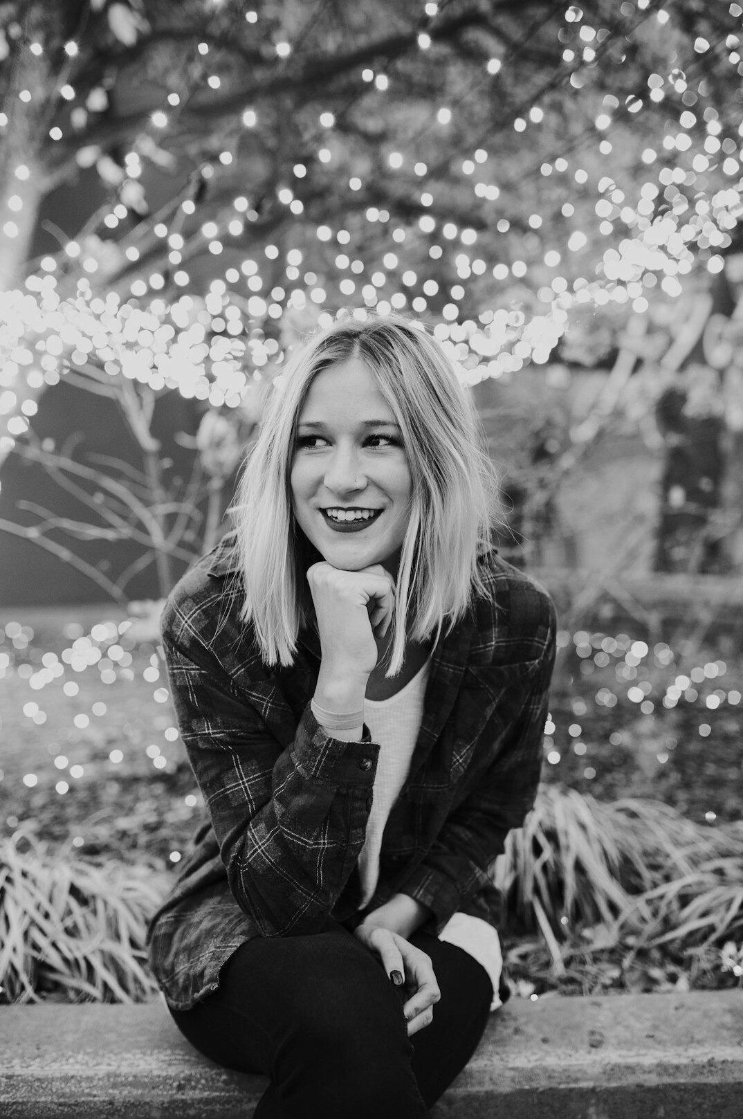 Portrait of a young woman smiling